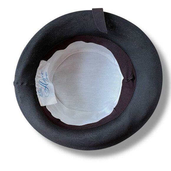 Vintage 1960s Womens Pheasant Feather Hat Angel Designs Brown Wool Dress Toque - Picture 7 of 16